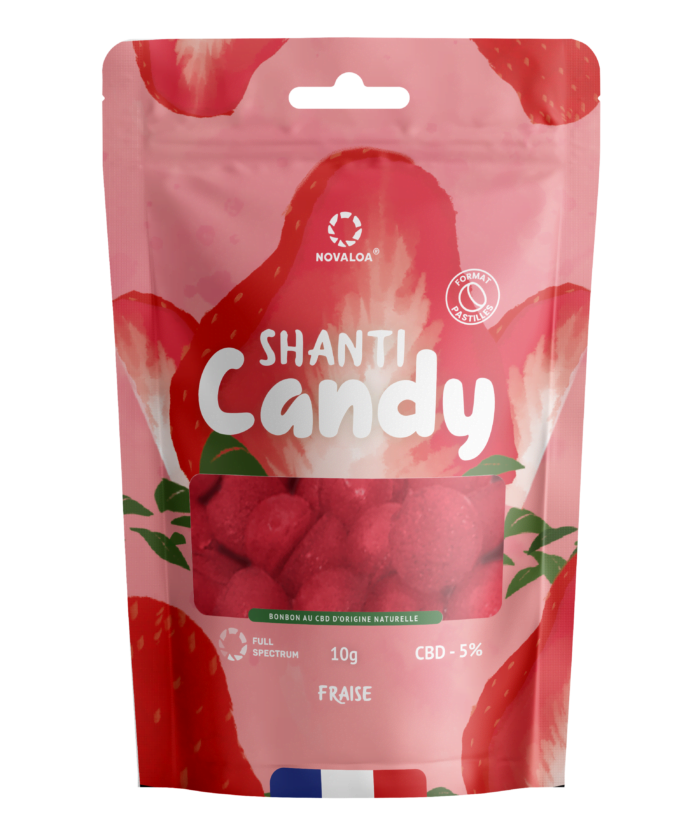 Pastilles CBD Fraise - 10G-ShantyCandy (1)