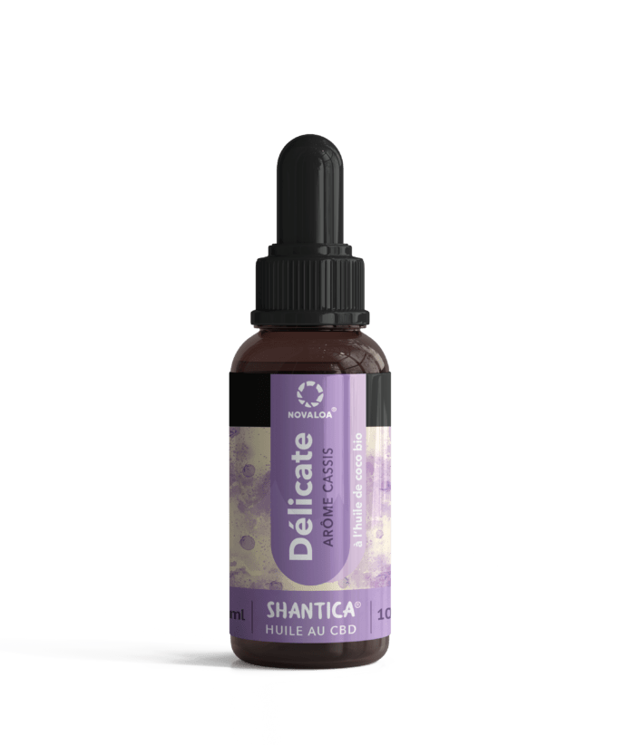 Huile CBD 10% Cassis delicate large spectre coco bio - Novaloa