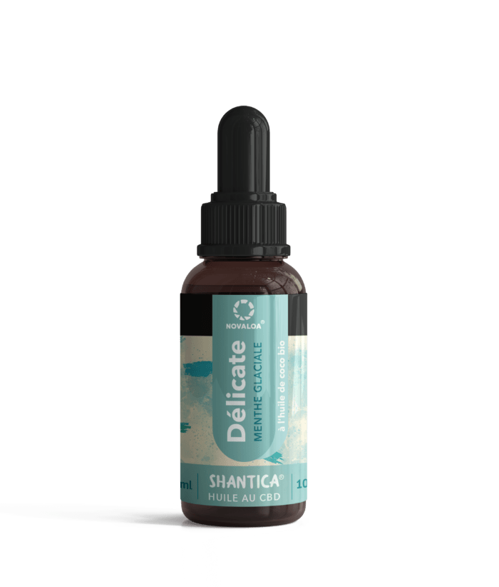 Huile CBD 10% menthe delicate large spectre coco bio - Novaloa