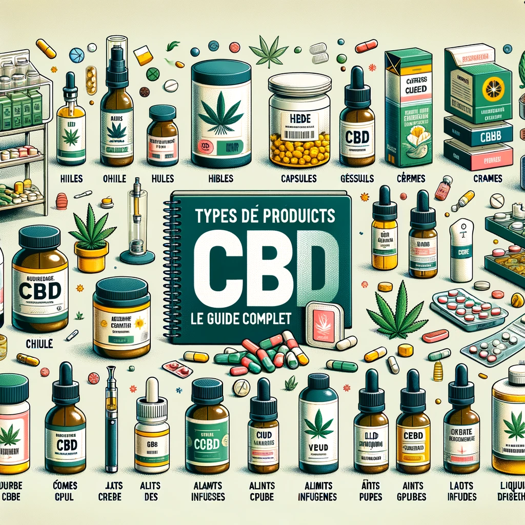 Types de Produits CBD, le Guide Complet.